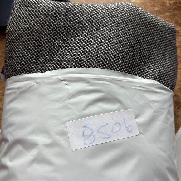 J Crew Blazer Womens 10 Black White Wool Tweed Style E4387 Piped Trim Lined - Picture 15 of 15